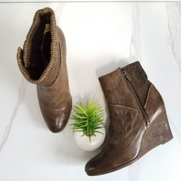 frye wedge ankle boots